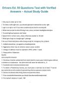 Drivers Ed&period; 50 Questions Test with Verified Answers &ndash; Actual Comprehensive Study Guide