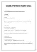 NATE EXAM &vert;VERIFIED QUESTIONS AND CORRECT DETAILED ANSWERS&vert;RATED  AND GRADED A&plus; NEW UPDATE&vert; 2026&sol;2027