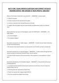 NATE CORE  EXAM&vert;VERIFIED QUESTIONS AND CORRECT DETAILED ANSWERS&vert;RATED  AND GRADED A&plus; NEW UPDATE&vert; 2026&sol;2027
