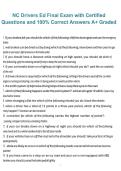 NC Drivers Ed Final Exam with Certified Questions and 100&percnt; Correct Answers &ndash; A&plus; Graded Comprehensive Study Guide