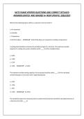 NATE EXAM&vert;VERIFIED QUESTIONS AND CORRECT DETAILED ANSWERS&vert;RATED  AND GRADED A&plus; NEW UPDATE&vert; 2026&sol;2027