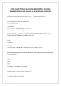 NATE EXAM&vert;VERIFIED QUESTIONS AND CORRECT DETAILED ANSWERS&vert;RATED  AND GRADED A&plus; NEW UPDATE&vert; 2026&sol;2027
