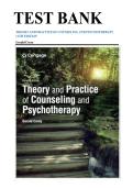Test Bank for Theory and Practice of Counseling and Psychotherapy &lpar;11th Edition&rpar; by Gerald Corey