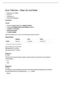 ENVR 350 QUIZ 2 POLLUTION - CLEAN AIR AND WATER &vert; QUESTIONS AND ANSWERS &vert; 2026 UPDATE &vert; 100&percnt; CORRECT&period;