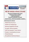 NR 507 Week 8 Final Exams NR-507 Adv Pathophysiology Actual Week 8 Final Exam Complete 1-100 Exam Questions Proctored Chamberlain University with Correct Answers &vert; 100&percnt; Pass Guaranteed &vert; Graded A&plus;