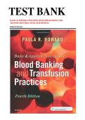 TEST BANK &NewLine;BASIC & APPLIED CONCEPTS OF BLOOD BANKING AND &NewLine;TRANSFUSION PRACTICES 4TH EDITION