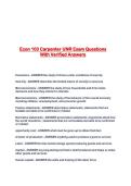 Econ 103 Carpenter UNR Exam Questions With Verified Answers