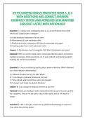 ATI PN COMPREHENSIVE PREDICTOR FORM A&comma; B&comma; C WITH QUESTIONS AND CORRECT ANSWERS CURRENTLY TESTED AND APPROVED NEW MODIFIED 2026&sol;2027 LATEST WITH RATIONALES