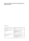 NSG 316 Final Exam Questions And Correct Verified Answers New Updated Version 2026
