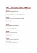 NAFA CAFS Exam Questions and Answers&period;