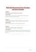 NAFA Risk Management Exam Questions and Correct Answers&period;