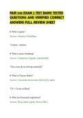 NUR 546 EXAM 2 TEST BANK TESTED&NewLine;QUESTIONS AND VERIFIED CORRECT&NewLine;ANSWERS FULL REVIEW SHEET
