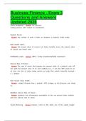 Bcoc183 - business & finance latest 2026 &vert; 2027 package deal Questions and Answers All Verified