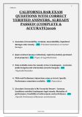 California Bar Exam 2026 Study Guide &vert; Practice Questions & Detailed Answer Explanations