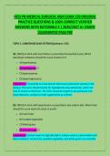HESI PN MEDICAL-SURGICAL NGN EXAM 150 ORIGINAL &NewLine;PRACTICE QUESTIONS & 100&percnt; CORRECT VERIFIED &NewLine;ANSWERS WITH RATIONALE S &vert; 2026&sol;2027 A&plus; GRADE &NewLine;&vert;GUARANTEE PASS PDF