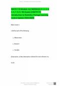 MATH 110 Module ALL MODULES &lpar;1&comma; 2&comma; 3&comma; 4&comma; 5&comma; 6&comma; 7&comma; 8&comma; 9&comma; 10&rpar; Exams &vert;&vert; MATH110 Introduction to Statistics&colon; Portage Learning &lpar;Latest Update&rpar;&NewLine;