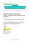 Test Bank for College Accounting&colon; A Practical Approach 14th Canadian Edition by Jeffrey Slater&comma; Brian R&period; Zwicker & Debra Good &vert; Complete Chapters &vert; Latest Updated 2025&ndash;2026