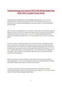 Trauma Nursing Core Course &lpar;TNCC&rpar; 8th Edition Exam Prep 2026&ndash;2027 Complete Study Guide&period;