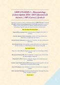 CMN 574 EXAM 3 -- Rheumatology &lpar;Latest Update 2026 &sol; 2027&rpar; Questions & Answers &vert; 100&percnt; Correct &vert; Grade A &NewLine;