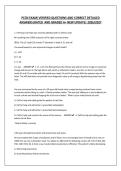 PCCN EXAM&vert;VERIFIED QUESTIONS AND CORRECT DETAILED &NewLine;ANSWERS&vert;RATED  AND GRADED A&plus; NEW UPDATE&vert; 2026&sol;2027