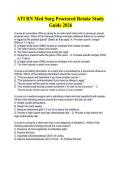 ATI RN Med Surg Proctored Retake Study  &NewLine;Guide 2026 