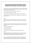 PCCN REVEIW&vert;VERIFIED QUESTIONS AND CORRECT DETAILED &NewLine;ANSWERS&vert;RATED  AND GRADED A&plus; NEW UPDATE&vert; 2026&sol;2027