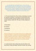WGU D236 OBJECTIVE ASSESSMENT EXAM &sol; ACTUAL WGU D236 PATHOPHYSIOLOGY OBJECTIVE ASSESSMENT EXAM TEST BANK 2026&sol;2027 PRACTICE QUESTIONS AND STUDY GUIDE ACCURATE EXAM COMPLETE REAL QUESTIONS WITH WELL ELABORATED SOLUTIONS AND DETAILED RATIONALES &lpar;100&percnt; CORREC