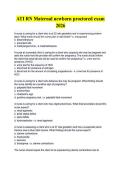 ATI RN Maternal newborn proctored exam  &NewLine;2026 