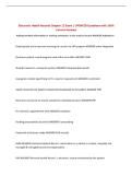 Electronic Health Records Chapter 12 Exam &vert; UPDATED Questions with 100&percnt; Correct Answers