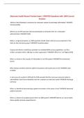 Electronic Health Record Practice Exam &vert; UPDATED Questions with 100&percnt; Correct Answers&NewLine;