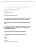 BUNDLE FOR Electronic Health Records EXAMS with  UPDATED Questions and 100&percnt; Correct Answers