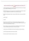 Electronic Health Records Chapter 2 &vert; UPDATED Questions with 100&percnt; Correct Answers