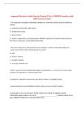 Integrated Electronic Health Records Chapter 3 Test &vert; UPDATED Questions with 100&percnt; Correct Answers
