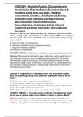 NURS240 &ndash; Pediatric Nursing &vert; Comprehensive Study Guide&comma; Practice Exam&comma; Exam Questions & Answers&comma; Exam Prep Test Bank&comma; Pediatric Assessment&comma; Growth & Development&comma; Family-Centered Care&comma; Neonatal Nursing&comma; Pediatric Pharmacology&comma; Childhood Diseases&comma; Immuniza