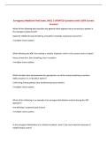 Emergency Medicine Final Exam&comma; MCQ &vert; UPDATED Questions with 100&percnt; Correct Answers