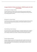 Emergency Medicine Final Exam&comma; Key Concepts &vert; UPDATED Questions with 100&percnt; Correct Answers&NewLine;