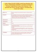 Galen College NUR 283 NUR283 Actual Exam Questions and&NewLine;Answers with Rationales 2026&sol;2027 &vert; Transition to Registered&NewLine;Nursing &vert; Comprehensive Exams &vert; Pass Guarantee - 202&NewLine;Questions and Answers Already Graded A&plus; Premium Exam&NewLine;Tested And Verified