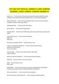 CMT SDZ TEST WITH ALL CORRECT & 100&percnt; VERIFIED ANSWERS &vert;LATEST UPDATE &vert;ALREADY GRADED A&plus;
