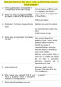 Medication Technician Test with all Correct & 100&percnt; Verified Answers &vert;Already Graded A&plus;