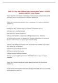 ENGR 1332 Final Exam Oklahoma State University-Main Campus &vert; UPDATED Questions with 100&percnt; Correct Answers&NewLine;