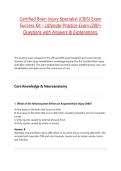 Certified Brain Injury Specialist &lpar;CBIS&rpar; Exam Success Kit &ndash; Ultimate Practice Exam &lpar;200&plus; Questions with Answers & Explanations&period;