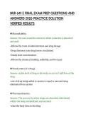 NUR 641 E FINAL EXAM PREP QUESTIONS AND&NewLine;ANSWERS 2026 PRACTICE SOLUTION&NewLine;VERIFIED RESULTS