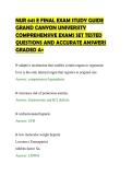 NUR 641 E FINAL EXAM STUDY GUIDE&NewLine;GRAND CANYON UNIVERSITY&NewLine;COMPREHENSIVE EXAMS SET TESTED&NewLine;QUESTIONS AND ACCURATE ANSWERS&NewLine;GRADED A&plus;&NewLine;