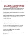 EXST 2201 AP Statistics Unit 13&colon; Two Sample Inference with Means Louisiana State University and Agricultural & Mechanical College &vert; UPDATED Questions with 100&percnt; Correct Answers