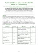 NCSF Certified Personal Trainer Exam Prep &vert; 2026&sol;2027&NewLine;Edition &vert; 250 Verified Questions