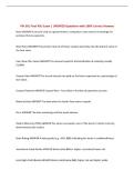 FIN 301 Final PSU Exam &vert; UPDATED Questions with 100&percnt; Correct Answers&NewLine;