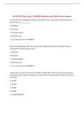 FIN 301 PSU Final Exam &vert; UPDATED Questions with 100&percnt; Correct Answers&NewLine;