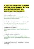 PSYCHIATRIC MENTAL HEALTH NURSING&NewLine;NINTH EDITION BY VIDEBECK TEST BANK&NewLine;2026 VERIFIED QUESTIONS WITH&NewLine;COMPLETE ANSWERS GRADED A&plus;
