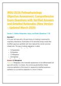 WGU D236 Pathophysiology Objective Assessment&colon; Comprehensive Exam Questions with Verified Answers and Detailed Rationales &lpar;New Version &ndash; Updated March 2026&rpar;