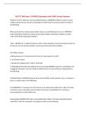 BUNDLE FOR FTT 240 EXAMS with  UPDATED Questions and 100&percnt; Correct Answers